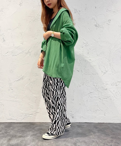 apres jour mignon(アプレジュールミニョン)の「カラーシアーシャツ【ZOZOTOWN限定アイテム】(シャツ/ブラウス・レディース・ピンク/イエロー/オレンジ/グリーン・X-LARGE/フリー)」の8枚目の写真