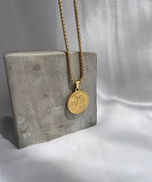 BROTHERHOOD（ブラザーフッド）の「【BROTHERHOOD】ペソ コイン ネックレス（ネックレス・メンズ・ゴールド/シルバー・LARGE/SMALL/MEDIUM）」の2枚目の写真