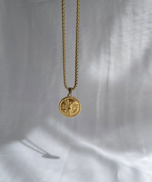 BROTHERHOOD（ブラザーフッド）の「【BROTHERHOOD】ペソ コイン ネックレス（ネックレス・メンズ・ゴールド/シルバー・LARGE/SMALL/MEDIUM）」の4枚目の写真