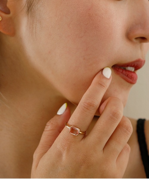 JewCas（ジュアキャス）の「JewCas シンプル/カラー/ストーン/リング [JC4151]（リング・レディース・ベージュ/ブルー/ダークブルー/クリアグリーン/パープル/レッド・FREE）」の2枚目の写真