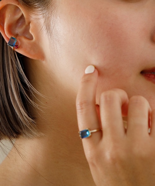 JewCas（ジュアキャス）の「JewCas シンプル/カラー/ストーン/リング [JC4151]（リング・レディース・ベージュ/ブルー/ダークブルー/クリアグリーン/パープル/レッド・FREE）」の8枚目の写真