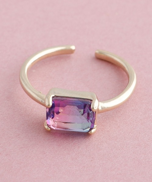 JewCas（ジュアキャス）の「JewCas シンプル/カラー/ストーン/リング [JC4151]（リング・レディース・ベージュ/ブルー/ダークブルー/クリアグリーン/パープル/レッド・FREE）」の17枚目の写真