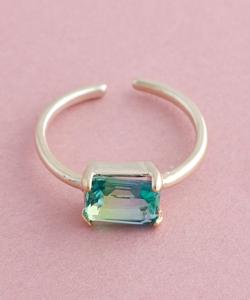 JewCas（ジュアキャス）の「JewCas シンプル/カラー/ストーン/リング [JC4151]（リング・レディース・ベージュ/ブルー/ダークブルー/クリアグリーン/パープル/レッド・FREE）」の11枚目の写真