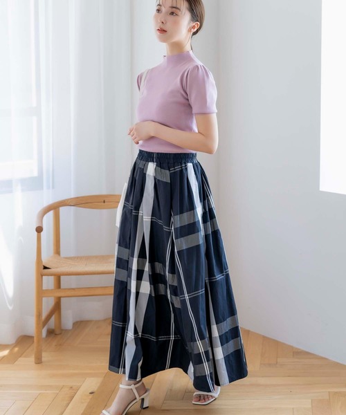 fifth（フィフス）の「チェックロングフレアスカート（スカート・レディース・ホワイト/ブラック/ネイビー・M/SS）」の17枚目の写真