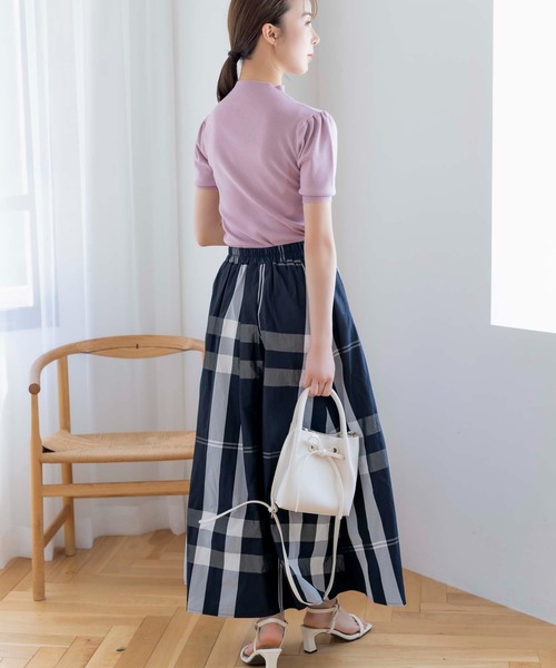 fifth（フィフス）の「チェックロングフレアスカート（スカート・レディース・ホワイト/ブラック/ネイビー・M/SS）」の18枚目の写真