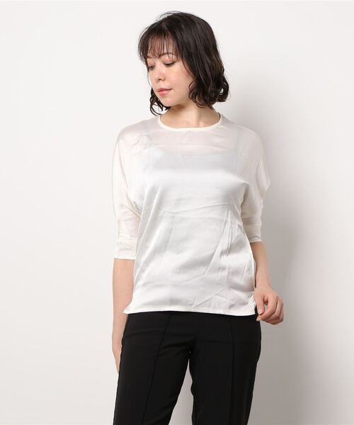 Lace Ladies(レースレディース)の「ドルマンスリーブクルーネックプルオーバー(Tシャツ/カットソー・レディース・ホワイト・S/L/M/XL)」の14枚目の写真