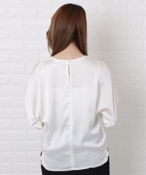 Lace Ladies(レースレディース)の「ドルマンスリーブクルーネックプルオーバー(Tシャツ/カットソー・レディース・ホワイト・S/L/M/XL)」の10枚目の写真