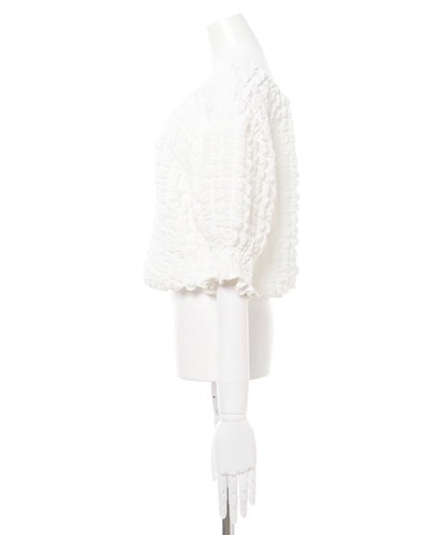 MLI'A（エムリア）の「2WAYぽこぽこトップス（Tシャツ/カットソー・レディース・イエロー系その他/ブラック/オフホワイト・M）」の7枚目の写真