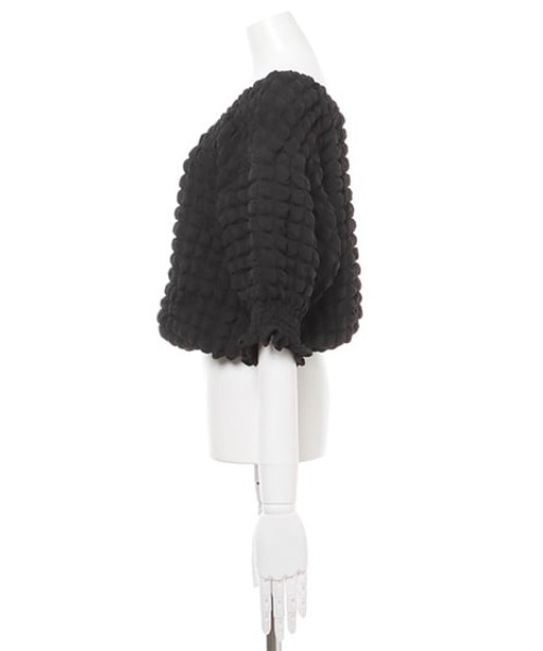 MLI'A（エムリア）の「2WAYぽこぽこトップス（Tシャツ/カットソー・レディース・イエロー系その他/ブラック/オフホワイト・M）」の13枚目の写真