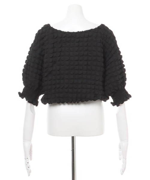 MLI'A（エムリア）の「2WAYぽこぽこトップス（Tシャツ/カットソー・レディース・イエロー系その他/ブラック/オフホワイト・M）」の14枚目の写真