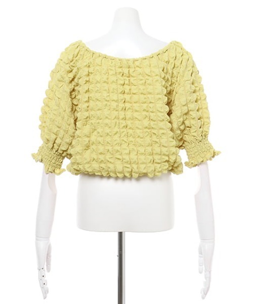 MLI'A（エムリア）の「2WAYぽこぽこトップス（Tシャツ/カットソー・レディース・イエロー系その他/ブラック/オフホワイト・M）」の21枚目の写真