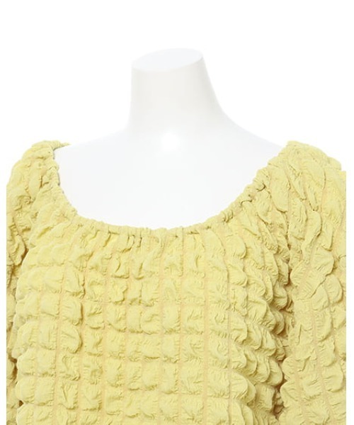 MLI'A（エムリア）の「2WAYぽこぽこトップス（Tシャツ/カットソー・レディース・イエロー系その他/ブラック/オフホワイト・M）」の22枚目の写真