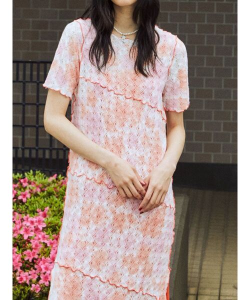 jouetie(ジュエティ)の「クロシェライクメローワンピース(ワンピース・レディース・ブラック/パープル/オレンジ・MEDIUM)」の11枚目の写真