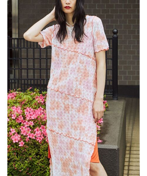 jouetie(ジュエティ)の「クロシェライクメローワンピース(ワンピース・レディース・ブラック/パープル/オレンジ・MEDIUM)」の12枚目の写真