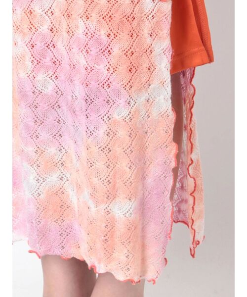 jouetie(ジュエティ)の「クロシェライクメローワンピース(ワンピース・レディース・ブラック/パープル/オレンジ・MEDIUM)」の18枚目の写真