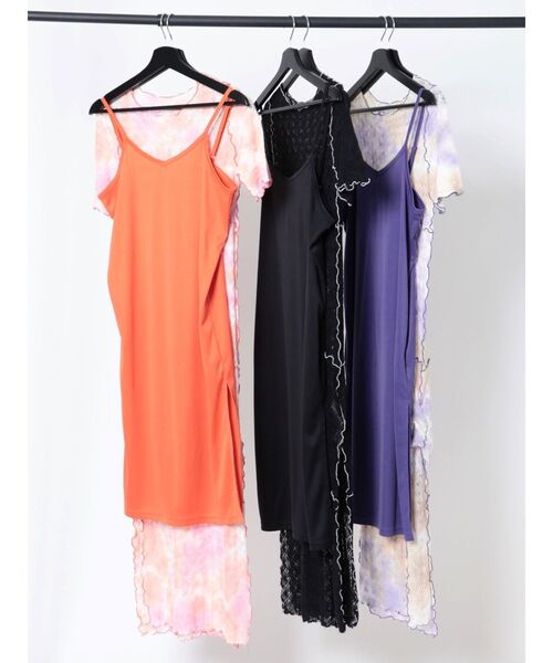 jouetie(ジュエティ)の「クロシェライクメローワンピース(ワンピース・レディース・ブラック/パープル/オレンジ・MEDIUM)」の19枚目の写真