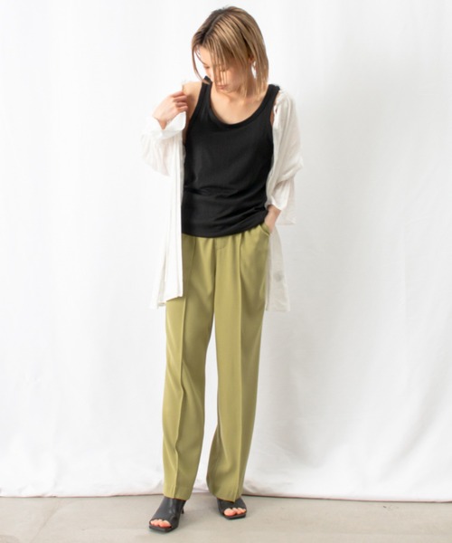 LUCA/LADY LUCK LUCA(ルカ/レディラックルカ)の「LC/LLL ランダムリブタンクトップ(タンクトップ・レディース・ブラック/ブラウン/グレー/オフホワイト・FREE)」の15枚目の写真