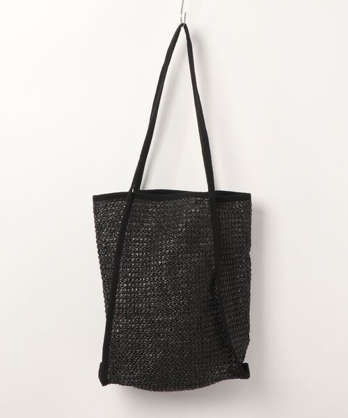 Samansa Mos2 blue（サマンサモスモスブルー）の「雑材細ハンドルトートバッグ（トートバッグ・レディース・ブラック/ベージュ/ブラウン・ﾌﾘ-）」の2枚目の写真