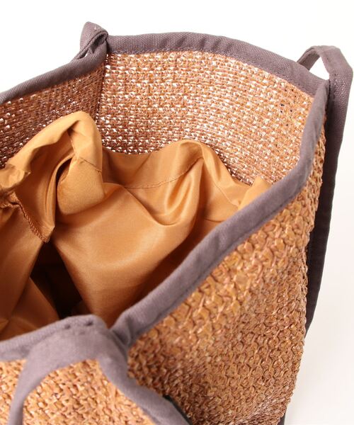 Samansa Mos2 blue（サマンサモスモスブルー）の「雑材細ハンドルトートバッグ（トートバッグ・レディース・ブラック/ベージュ/ブラウン・ﾌﾘ-）」の8枚目の写真