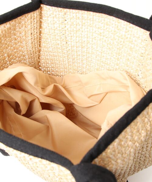 Samansa Mos2 blue（サマンサモスモスブルー）の「雑材細ハンドルトートバッグ（トートバッグ・レディース・ブラック/ベージュ/ブラウン・ﾌﾘ-）」の9枚目の写真