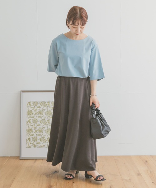 ITEMS URBANRESEARCH(アイテムズ アーバンリサーチ)の「ストレッチハンソデTシャツ(Tシャツ/カットソー・レディース・ホワイト/ライトブルー/ブラック/グリーン・FREE)」の16枚目の写真