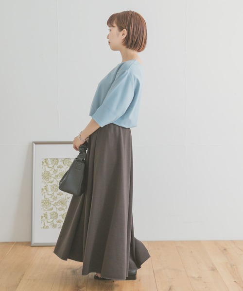 ITEMS URBANRESEARCH(アイテムズ アーバンリサーチ)の「ストレッチハンソデTシャツ(Tシャツ/カットソー・レディース・ホワイト/ライトブルー/ブラック/グリーン・FREE)」の17枚目の写真