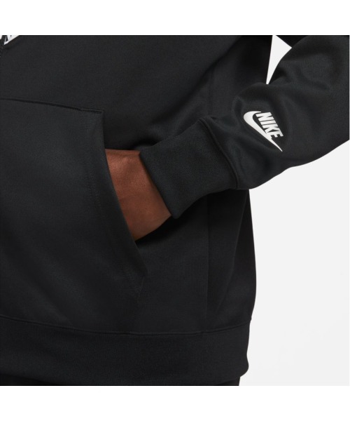 NIKE（ナイキ）の「NIKE/ナイキ　リピートPK FZ L/Sフーディ（パーカー・メンズ・ブラック・L/S/XL/M）」の4枚目の写真