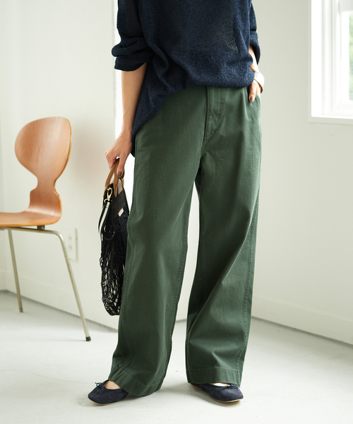 FRAMeWORK（フレームワーク）の「≪追加≫CHINOパンツ（その他パンツ・レディース・ホワイト/ベージュ/グリーン・40/38/36）」の3枚目の写真