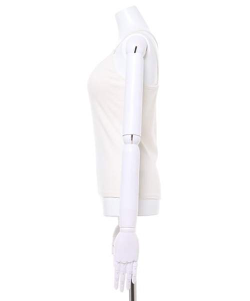 MLI'A（エムリア）の「カップ付きリブキャミソール（キャミソール・レディース・ブラック/オレンジ/グリーン/アイボリー/モカ・M）」の9枚目の写真