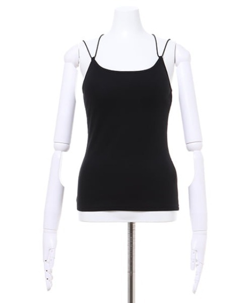 MLI'A（エムリア）の「カップ付きリブキャミソール（キャミソール・レディース・ブラック/オレンジ/グリーン/アイボリー/モカ・M）」の12枚目の写真