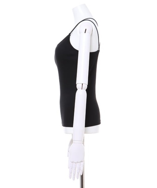 MLI'A（エムリア）の「カップ付きリブキャミソール（キャミソール・レディース・ブラック/オレンジ/グリーン/アイボリー/モカ・M）」の13枚目の写真