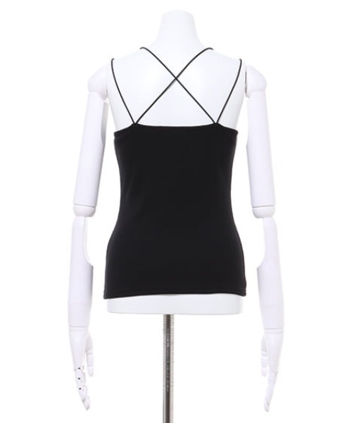 MLI'A（エムリア）の「カップ付きリブキャミソール（キャミソール・レディース・ブラック/オレンジ/グリーン/アイボリー/モカ・M）」の14枚目の写真