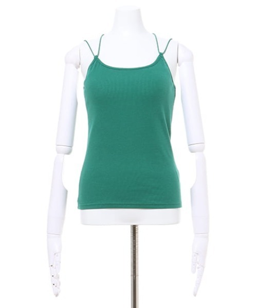 MLI'A（エムリア）の「カップ付きリブキャミソール（キャミソール・レディース・ブラック/オレンジ/グリーン/アイボリー/モカ・M）」の20枚目の写真