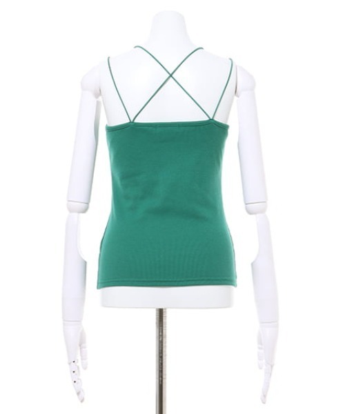 MLI'A（エムリア）の「カップ付きリブキャミソール（キャミソール・レディース・ブラック/オレンジ/グリーン/アイボリー/モカ・M）」の22枚目の写真