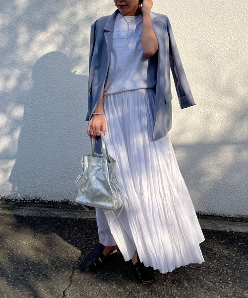 Omekashi（オメカシ）の「ROROL レザーミニ巾着トート（トートバッグ・レディース・シルバー/ブラック/オフホワイト・ONE SIZE）」の7枚目の写真