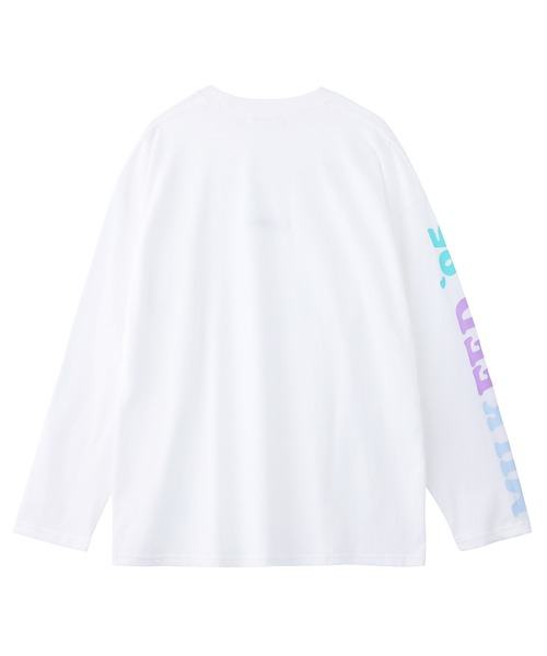 MILKFED.(ミルクフェド)の「MULTICOLOR LOGO L/S TOP(Tシャツ/カットソー・レディース・ホワイト/ブラック・ONE SIZE)」の3枚目の写真
