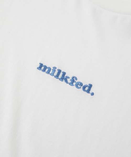 MILKFED.(ミルクフェド)の「MULTICOLOR LOGO L/S TOP(Tシャツ/カットソー・レディース・ホワイト/ブラック・ONE SIZE)」の5枚目の写真