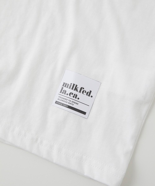 MILKFED.(ミルクフェド)の「MULTICOLOR LOGO L/S TOP(Tシャツ/カットソー・レディース・ホワイト/ブラック・ONE SIZE)」の6枚目の写真