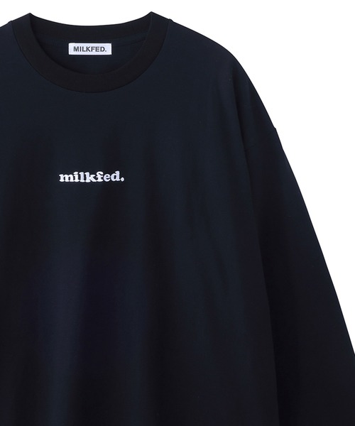 MILKFED.(ミルクフェド)の「MULTICOLOR LOGO L/S TOP(Tシャツ/カットソー・レディース・ホワイト/ブラック・ONE SIZE)」の9枚目の写真