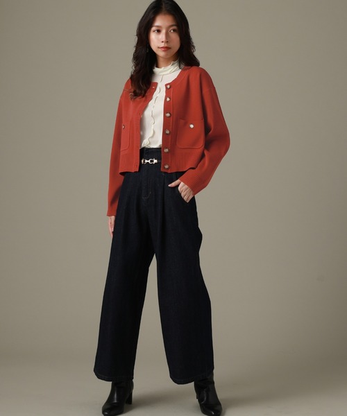 Cheek(チーク)の「リブメローインナーカット(Tシャツ/カットソー・レディース・グリーン/グレー/ブラック/アイボリー・MEDIUM)」の5枚目の写真