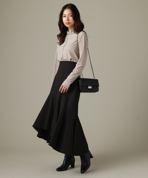 Cheek(チーク)の「リブメローインナーカット(Tシャツ/カットソー・レディース・グリーン/グレー/ブラック/アイボリー・MEDIUM)」の15枚目の写真