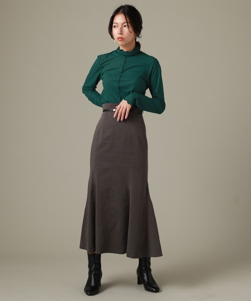 Cheek(チーク)の「リブメローインナーカット(Tシャツ/カットソー・レディース・グリーン/グレー/ブラック/アイボリー・MEDIUM)」の19枚目の写真