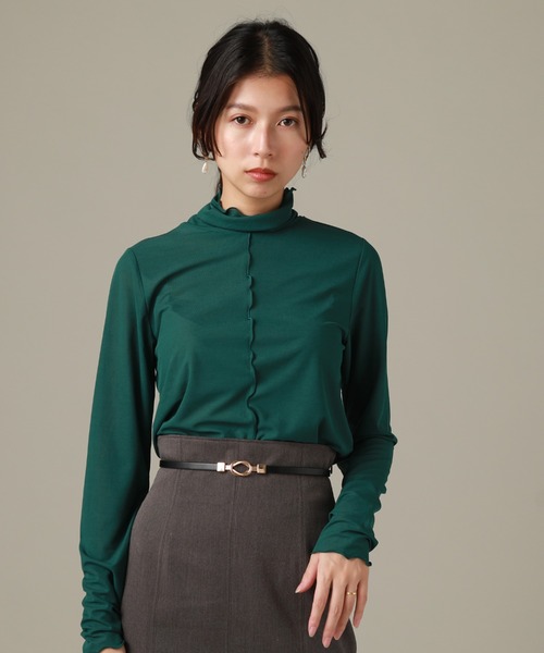 Cheek(チーク)の「リブメローインナーカット(Tシャツ/カットソー・レディース・グリーン/グレー/ブラック/アイボリー・MEDIUM)」の20枚目の写真