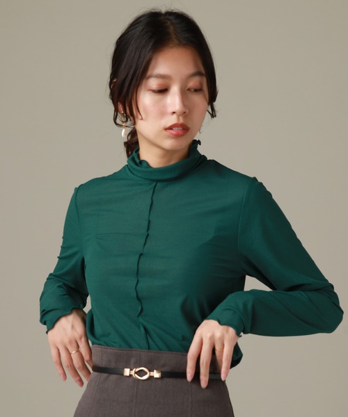 Cheek(チーク)の「リブメローインナーカット(Tシャツ/カットソー・レディース・グリーン/グレー/ブラック/アイボリー・MEDIUM)」の21枚目の写真