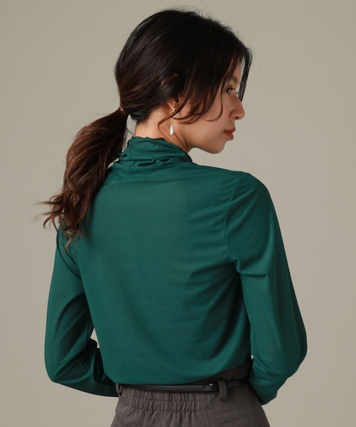 Cheek(チーク)の「リブメローインナーカット(Tシャツ/カットソー・レディース・グリーン/グレー/ブラック/アイボリー・MEDIUM)」の22枚目の写真