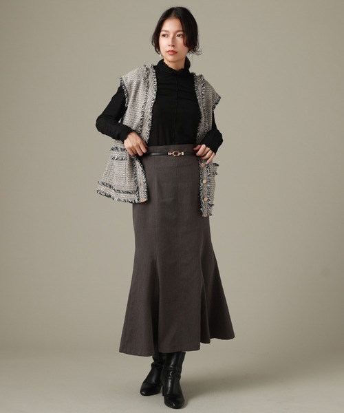 Cheek(チーク)の「リブメローインナーカット(Tシャツ/カットソー・レディース・グリーン/グレー/ブラック/アイボリー・MEDIUM)」の10枚目の写真