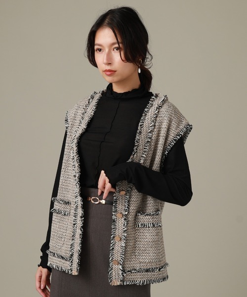 Cheek(チーク)の「リブメローインナーカット(Tシャツ/カットソー・レディース・グリーン/グレー/ブラック/アイボリー・MEDIUM)」の12枚目の写真