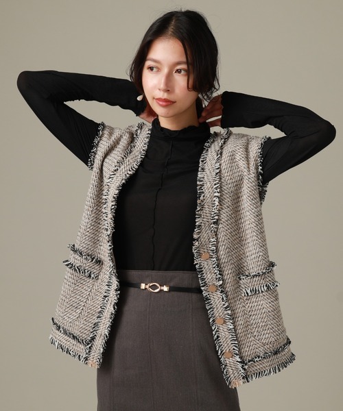 Cheek(チーク)の「リブメローインナーカット(Tシャツ/カットソー・レディース・グリーン/グレー/ブラック/アイボリー・MEDIUM)」の13枚目の写真