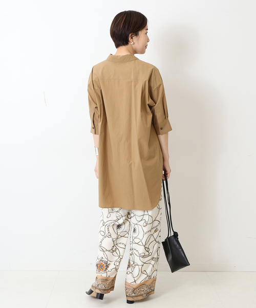 journal standard L'essage(ジャーナルスタンダードレサージュ)の「OUMIタイプライターシャツ(シャツ/ブラウス・レディース・ネイビー/キャメル・FREE)」の11枚目の写真