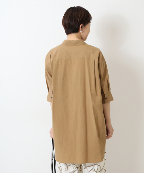 journal standard L'essage(ジャーナルスタンダードレサージュ)の「OUMIタイプライターシャツ(シャツ/ブラウス・レディース・ネイビー/キャメル・FREE)」の13枚目の写真